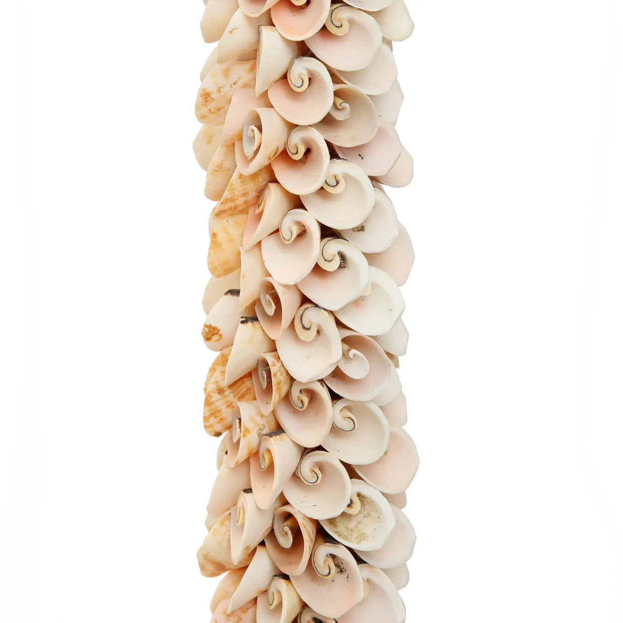 De schelp- en katoenen kwast - roze
