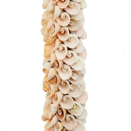 De schelp- en katoenen kwast - roze