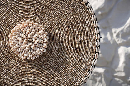 Schelp Guadeloupe op standaard - natuurwit