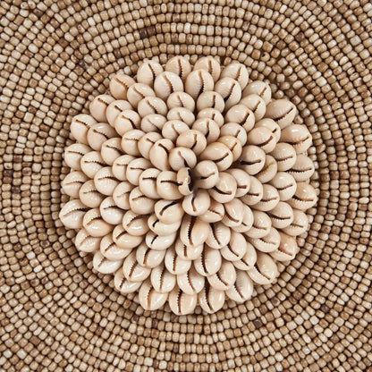 Schelp Guadeloupe op standaard - natuurwit