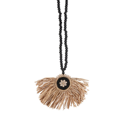 De Raffia Mahkota Kwast - Natuurlijk Zwart
