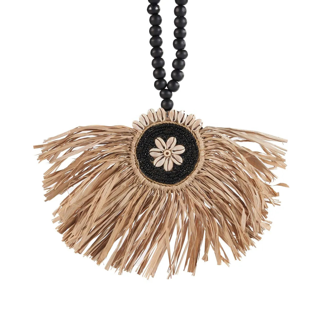 De Raffia Mahkota Kwast - Natuurlijk Zwart
