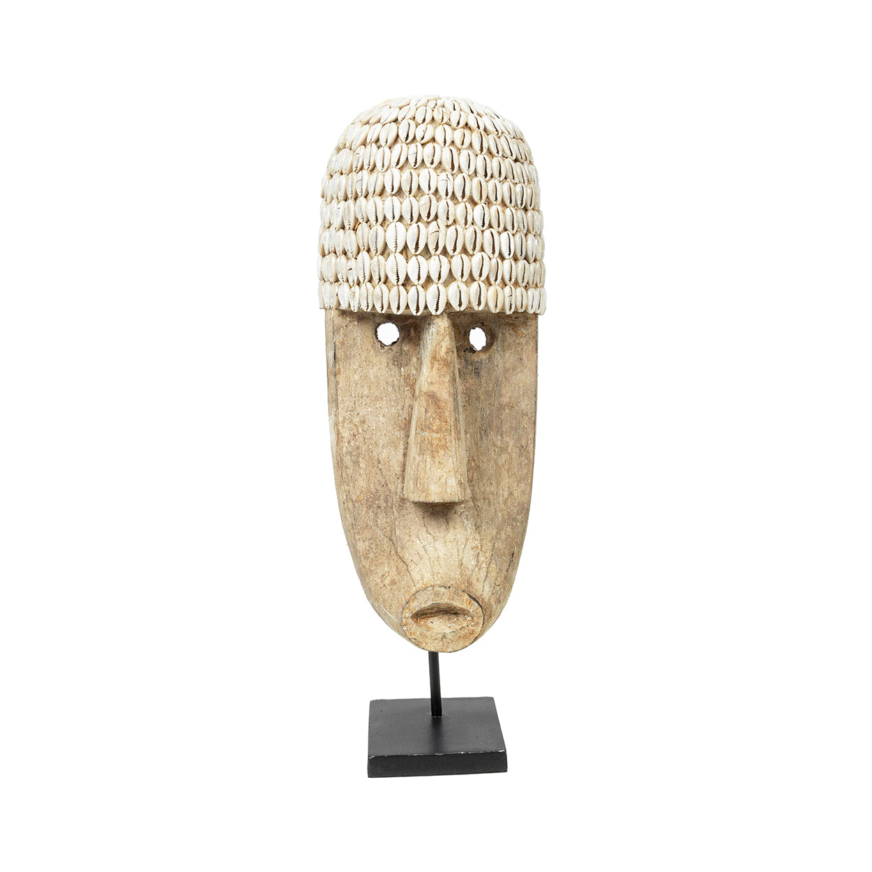Het kaurischelpenmasker op standaard - groot