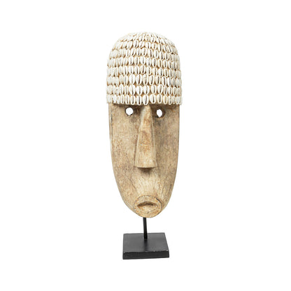Het kaurischelpenmasker op standaard - groot