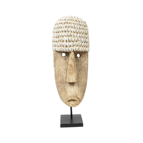 Het kaurischelpenmasker op standaard - groot