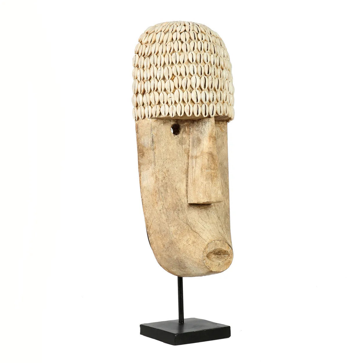 Het kaurischelpenmasker op standaard - groot