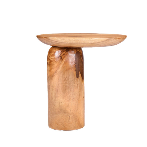 Mango trommel bijzettafel - naturel