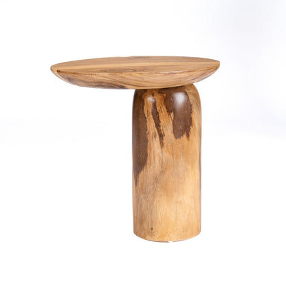 Mango trommel bijzettafel - naturel