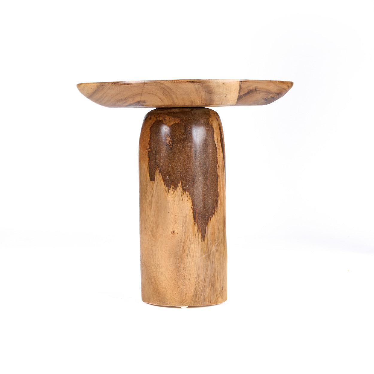 Mango trommel bijzettafel - naturel