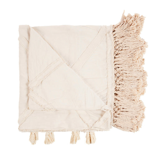 De Berber bedsprei - naturel