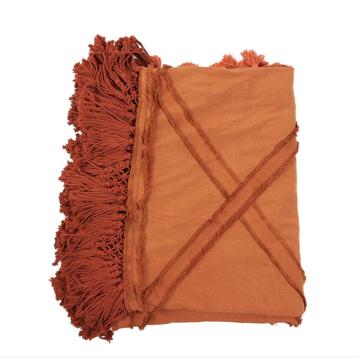 De Berber bedsprei - terracotta