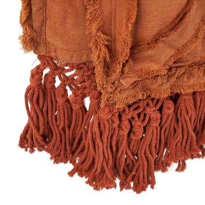 De Berber bedsprei - terracotta