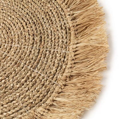 De zeegras-rafia placemat - naturel