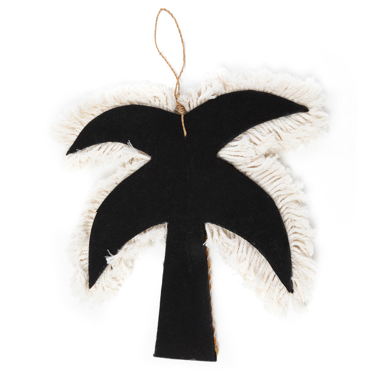 De palmboom met katoenen schelp - wit naturel