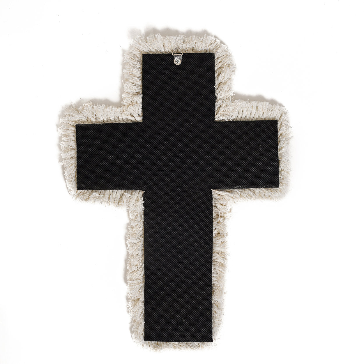 Het macramé-kruis - wit