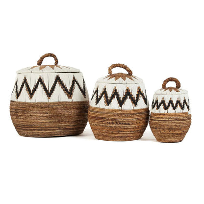 The Little Bay strandmand - naturel wit - M