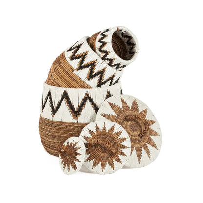 The Little Bay strandmand - naturel wit - M