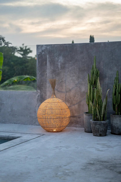 De Wonton vloerlamp - hanglamp - naturel