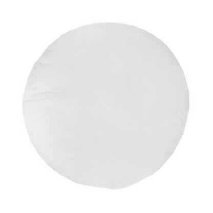 Witte ronde binnenpoef - Ø60