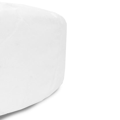 Witte ronde binnenpoef - Ø60