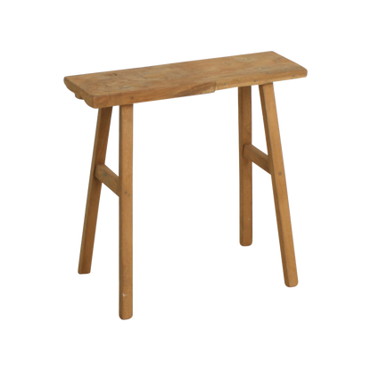 Java timmerman bijzettafel/bankje - gerecycled hout - 40x17x50 cm