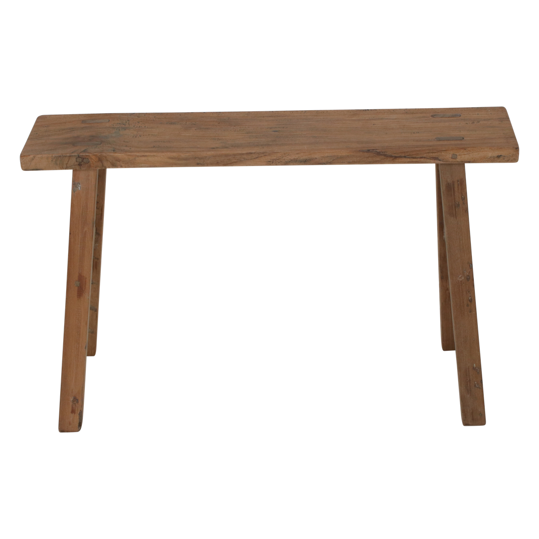 Java timmerman bijzettafel/bankje - gerecycled hout - 80x17x50 cm