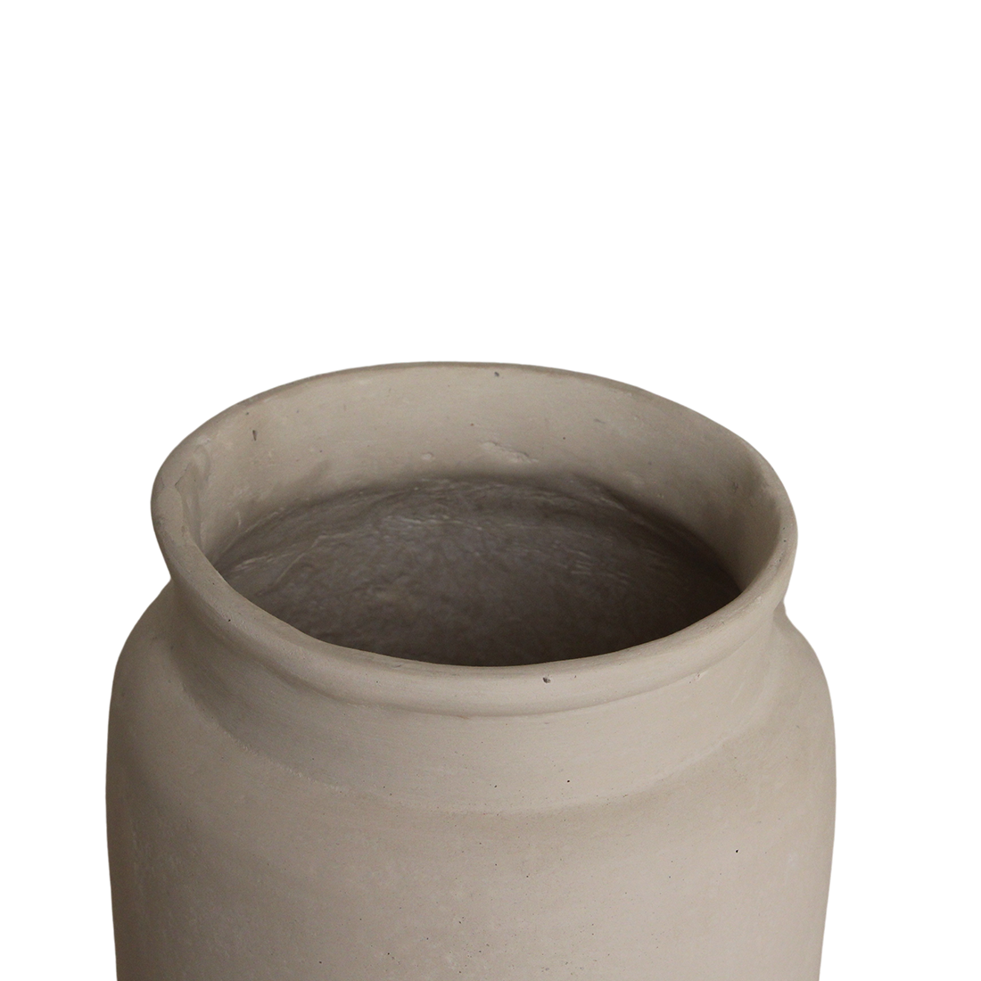 Krijtkleurige decoratieve vaas Mandore M