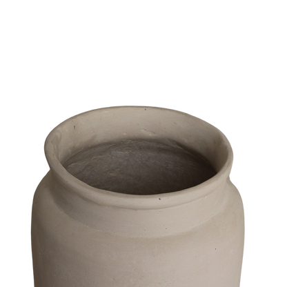 Krijtkleurige decoratieve vaas Mandore M