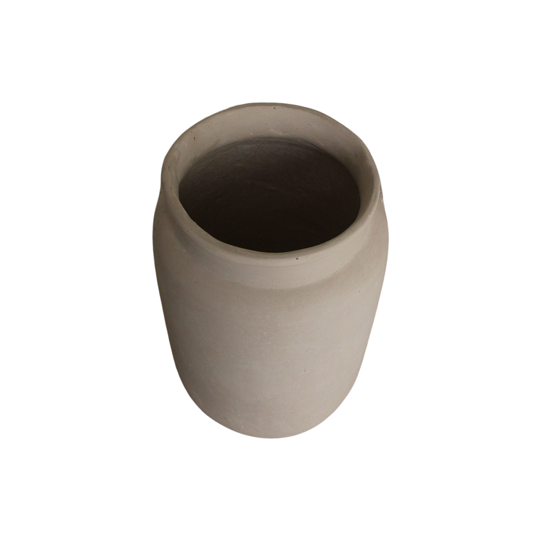 Krijtkleurige decoratieve vaas Mandore M