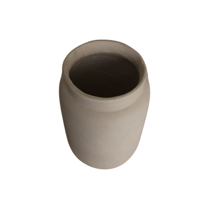 Krijtkleurige decoratieve vaas Mandore M