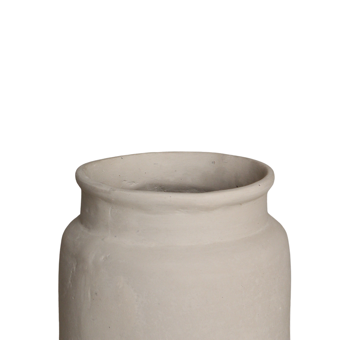 Krijtkleurige decoratieve vaas Mandore M