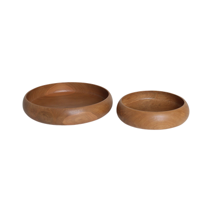 Teakhouten schaal medium - Ø 30 cm