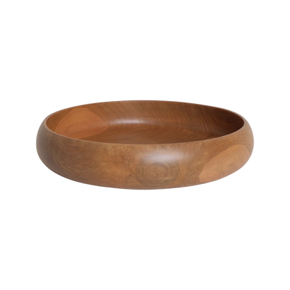 Teakhouten schaal groot - Ø 37 cm