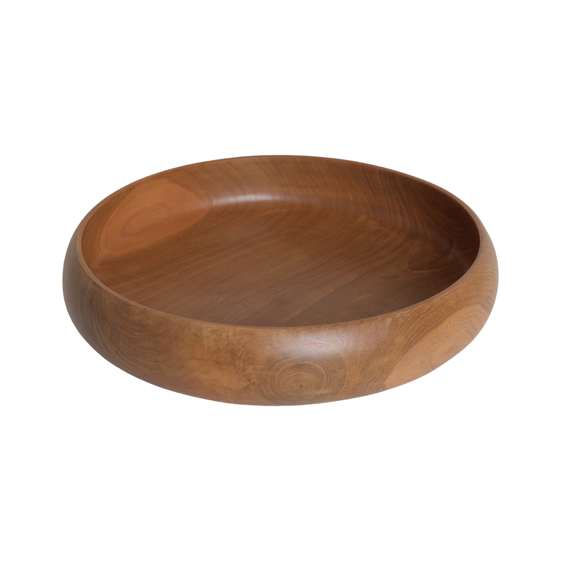 Teakhouten schaal groot - Ø 37 cm