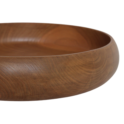 Teakhouten schaal groot - Ø 37 cm