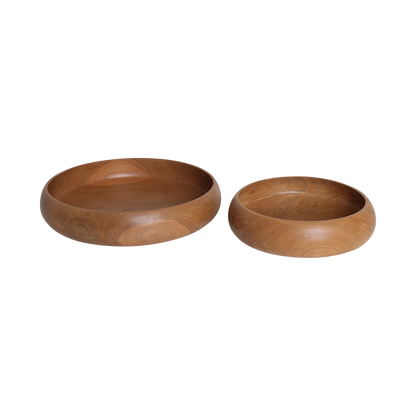 Teakhouten schaal groot - Ø 37 cm