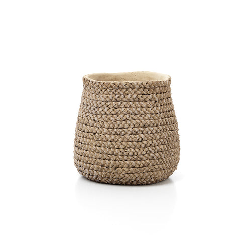 Faux-Puff plantenpot - naturel - L