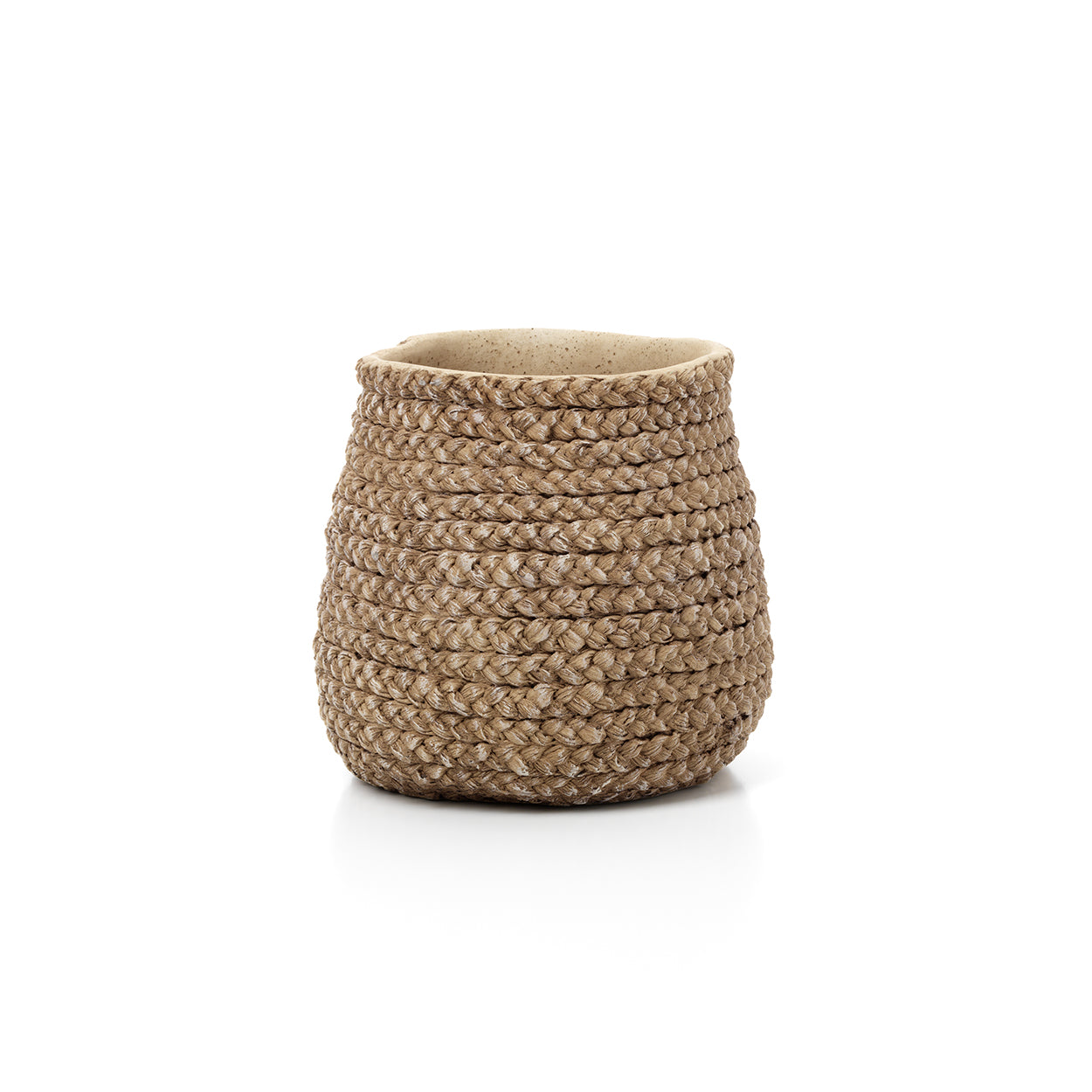 Faux-Puff plantenpot - naturel - M