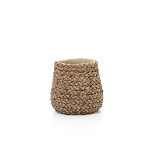 Faux-Puff plantenpot - naturel - S