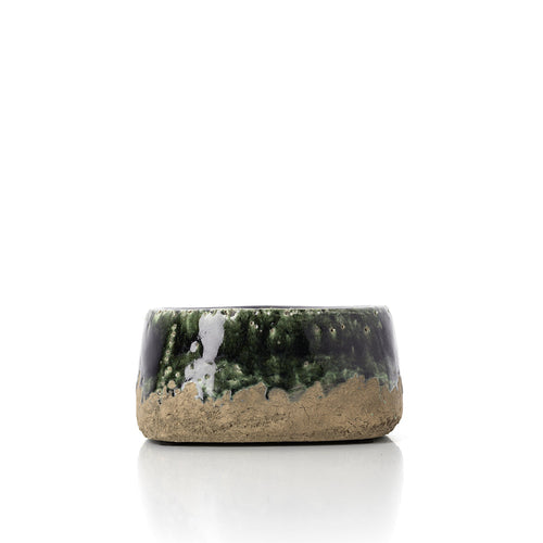 De Moss Bowl-plantenbak - betongroen - laag