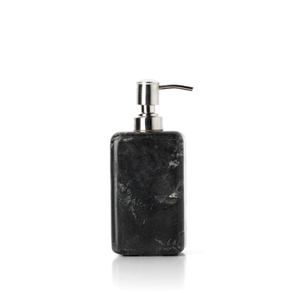 De marmeren zeepdispenser - marinezwart