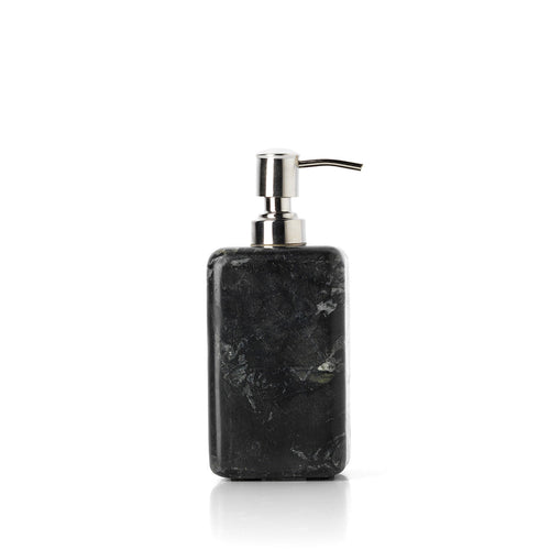 De marmeren zeepdispenser - marinezwart