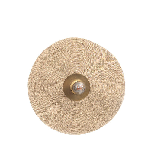 De Let's Groove wandlamp - natuurmessing - M