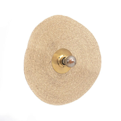 De Let's Groove wandlamp - natuurmessing - M