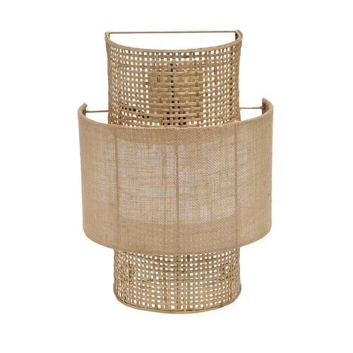 De Bolly Jute Wandlamp - Naturel - M
