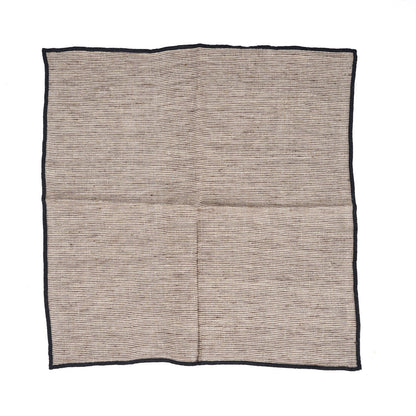The Code linnen servet - natuurlijk zwart - 45x45