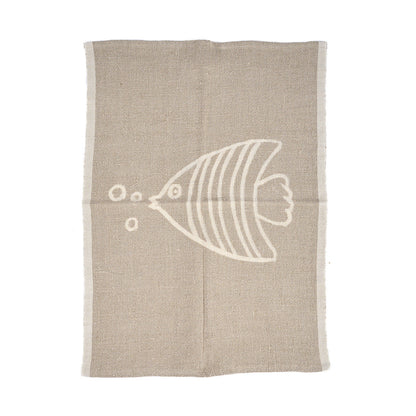 The Linen Fish Keukendoek - naturel wit - 50x70 cm