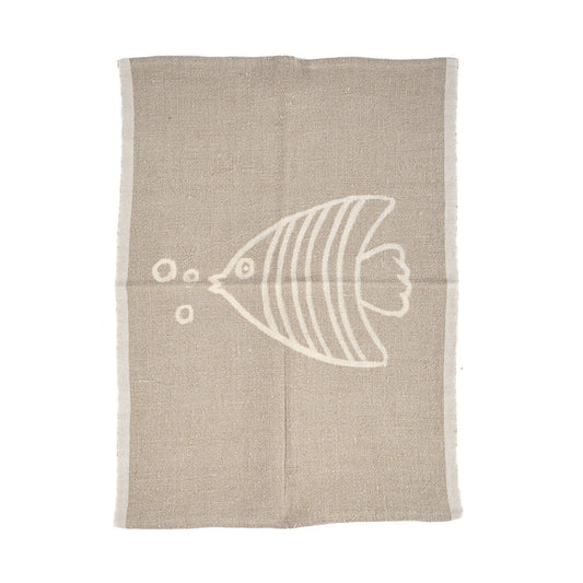 The Linen Fish Keukendoek - naturel wit - 50x70 cm