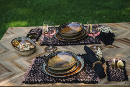 De Oh My Gee placemat - zwart koper - set van 4