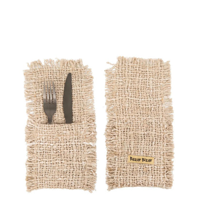 De Oh My Gee bestekhouder - beige - set van 4